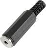 TRU COMPONENTS 595220 Klinken-Steckverbinder 2.5 mm Buchse, gerade Polzahl: 3 Stereo Schwarz 1 St.