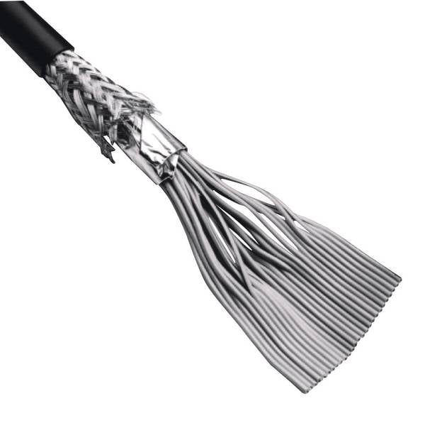 3M 3659/09 100 SF Flachbandkabel Rastermaß: 1.27 mm 9 x 0.08 mm² Schwarz, Grau Meterware