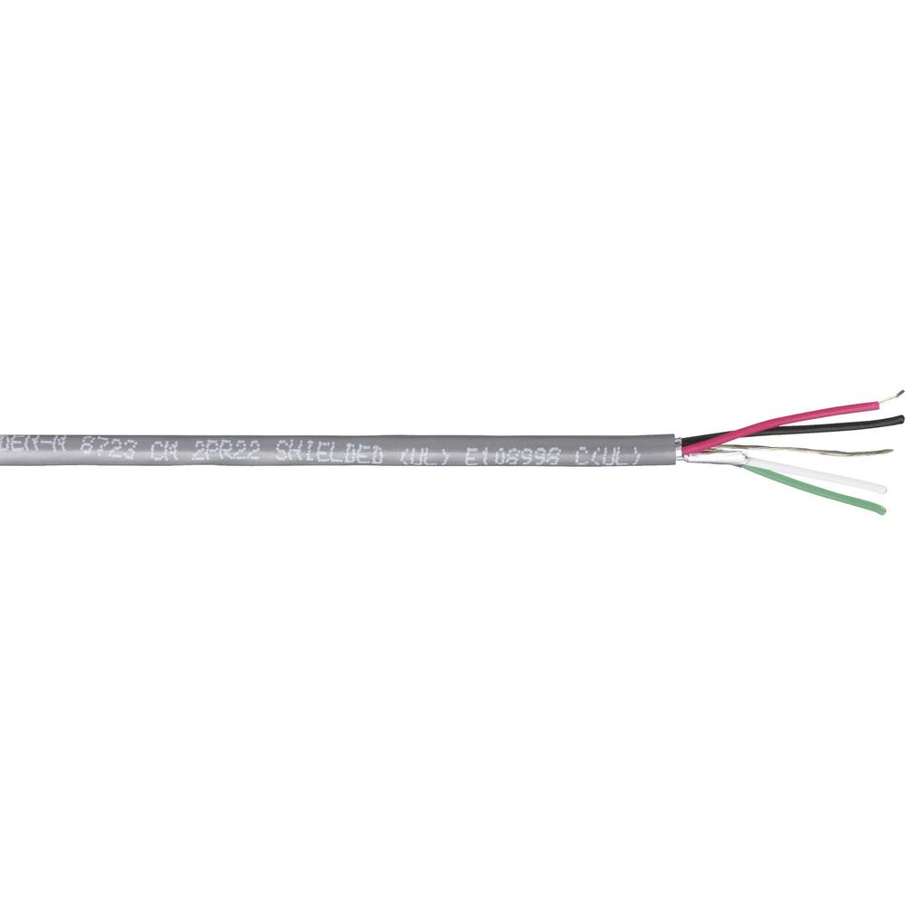 Combinatie kabel 2 x 0.32 mm² Chroom Belden 8723 Per meter