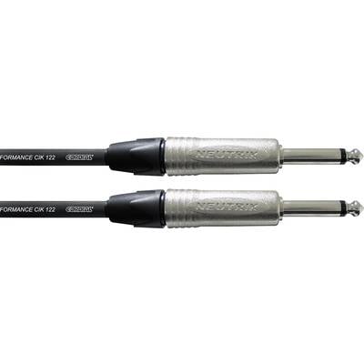 Cordial Pro Line Instrumenten Kabel [1x Klinkenstecker 6.35 mm - 1x Klinkenstecker 6.35 mm] 6.00 m Schwarz