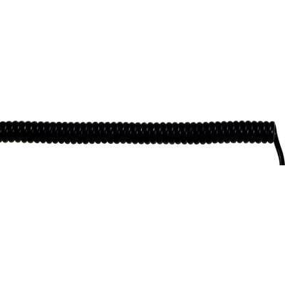 LAPP 73220210 Spiralkabel UNITRONIC® SPIRAL 100 mm / 400 mm 4 x 0.14 mm² Schwarz 1 St.