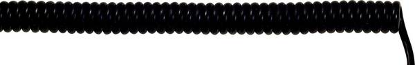 LAPP 73220267 Spiralkabel UNITRONIC® SPIRAL 300 mm / 1200 mm 7 x 0.25 mm² Schwarz 1 St.