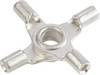Vogt Verbindungstechnik 3509a4 Quetschverteiler Querschnitt (max.)=1 mm² Loch-Ø=4 mm Unisoliert Metall 1 St.