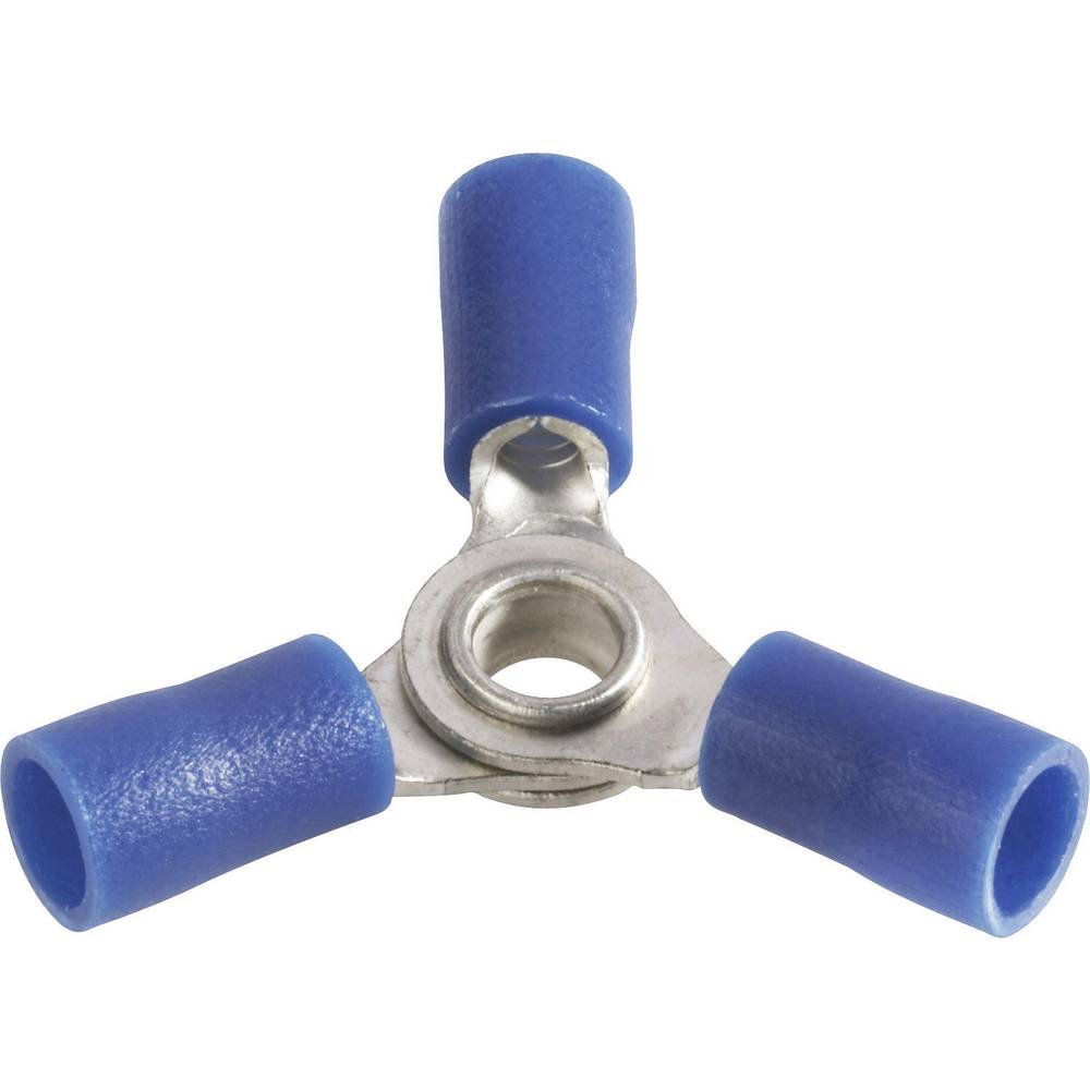 Vogt Verbindungstechnik 3631a3 Splitter 1.5 mm² 2.5 mm² M4 Deels geïsoleerd Blauw 1 stuks