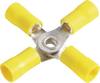 Vogt Verbindungstechnik 3655a4 Quetschverteiler Querschnitt (max.)=6 mm² Loch-Ø=4 mm Teilisoliert Gelb 1 St.