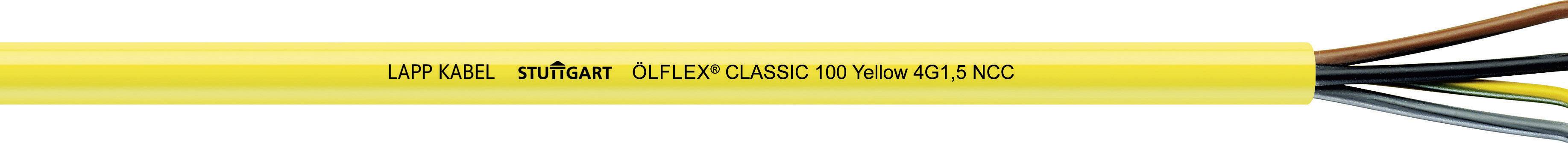 LAPP ÖLFLEX CLASSIC 100 YELLOW Steuerleitung 3 G 1.50 mm² Gelb 10400-1 Meterware