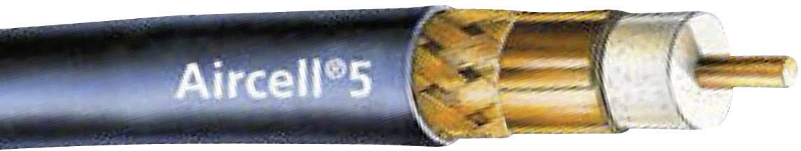 SSB Koaxialkabel Außen-Durchmesser: 5 mm AIRCELL® 5 50 ¿ 85 dB Schwarz SSB 6055 Meterware