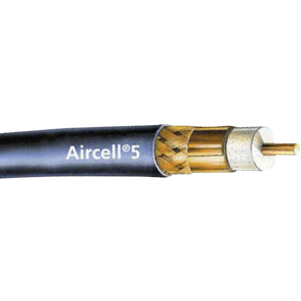 AIRCELL 5 coaxkabel Aircell 5 Zwart Per meter SSB