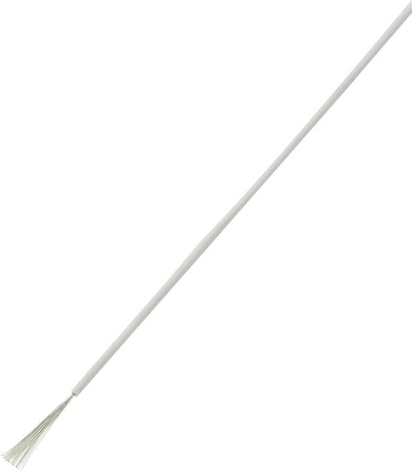 TRU COMPONENTS 1570576 Litze LiY 1 x 0.14 mm² Weiß 25 m