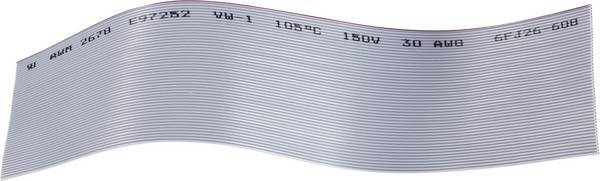 BKL Electronic 1505062 Flachbandkabel Rastermaß: 0.635 mm 80 x 0.05 mm² Grau Meterware
