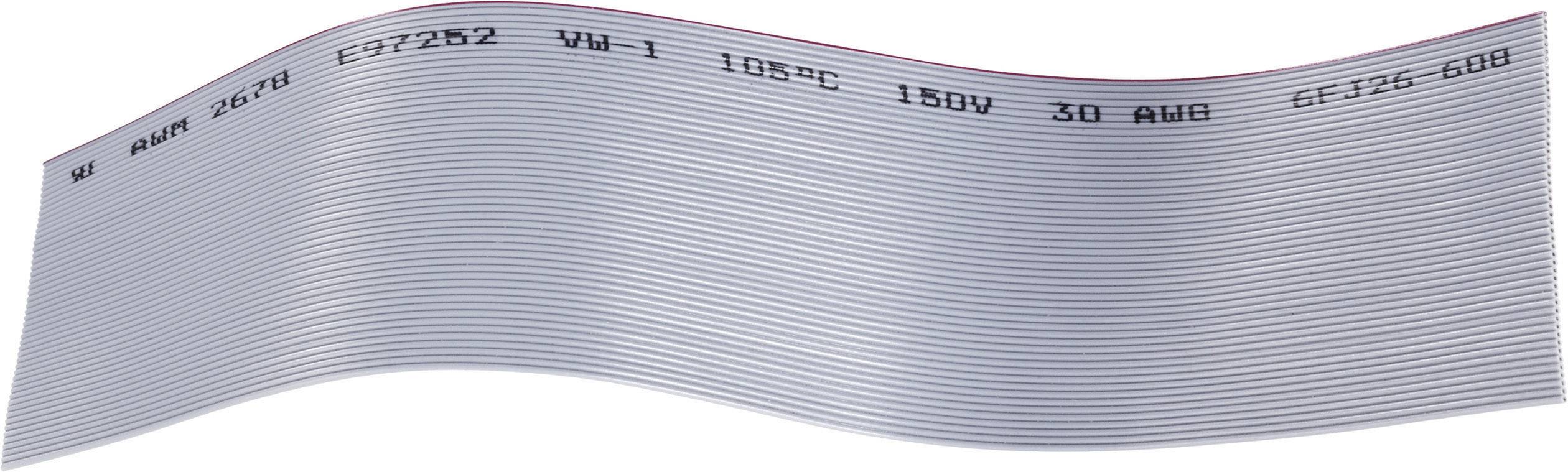 BKL Electronic 1505062 Flachbandkabel Rastermaß: 0.635 mm 80 x 0.05 mm²  Grau Meterware