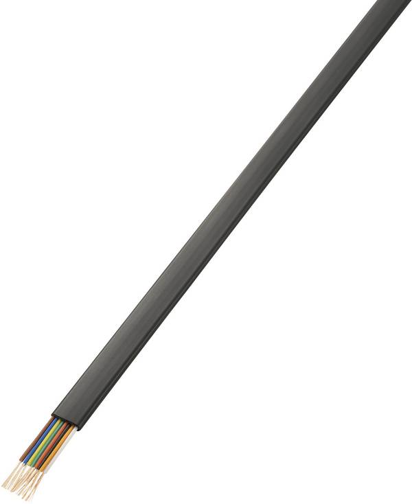 TRU COMPONENTS 1564536 Telefonkabel 8 x 0.08 mm² Schwarz 50 m
