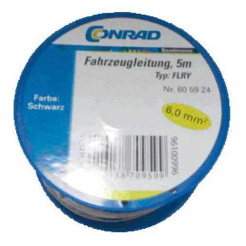Conrad Components 605924 Fahrzeugleitung FLRY-B 1 x 6 mm² Schwarz 5 m