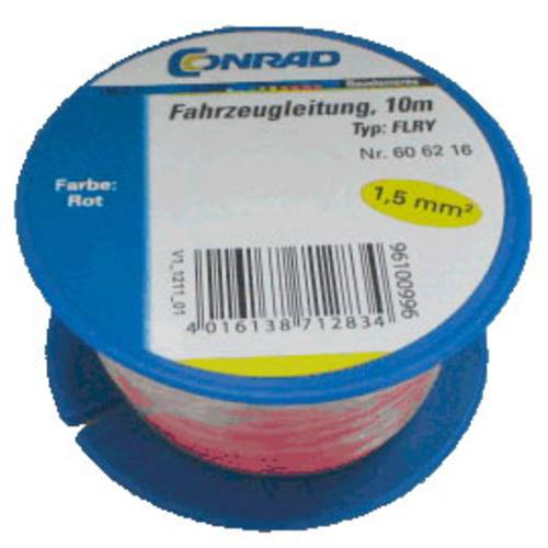 Conrad Components 606216 Fahrzeugleitung FLRY-B 1 x 1.50 mm² Rot 10 m