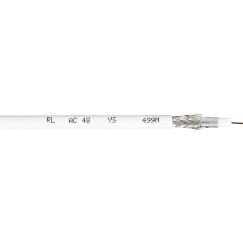 Interkabel AC 48-100 Koaxialkabel Außen-Durchmesser: 6.90 mm 75 Ω 100 dB Weiß 100 m