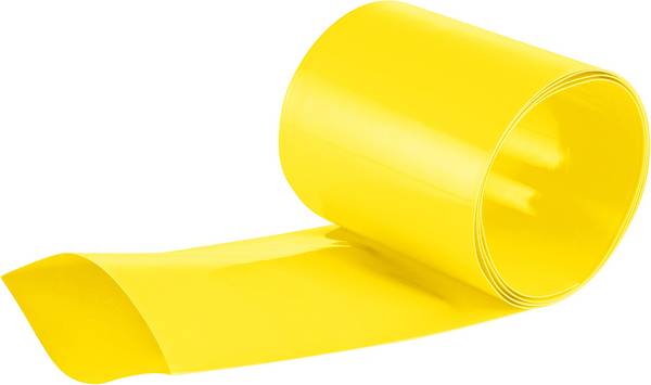 DSG Canusa 1612508100 Akkuschrumpfschlauch ohne Kleber Gelb 80 mm 40 mm Schrumpfrate:2:1 Meterware