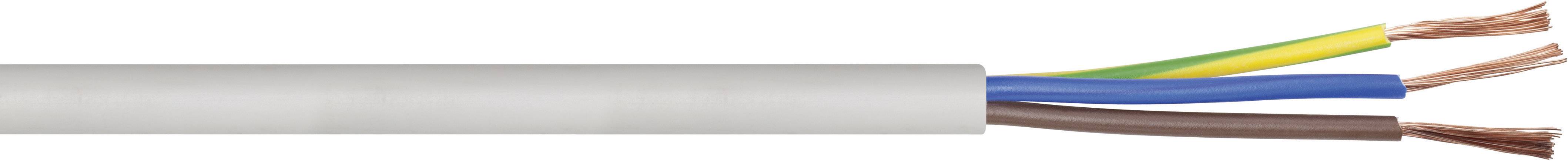 Kabel H05VV-F 3 x 0,75 mm 50 m Schlauch weiß 