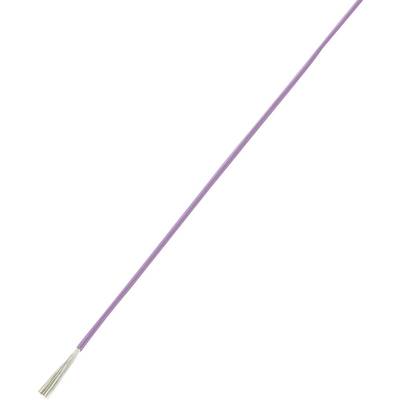 Ein einzelnes, lila Kabel wird diagonal angezeigt, mit sichtbarem, freiliegendem Draht am Ende.