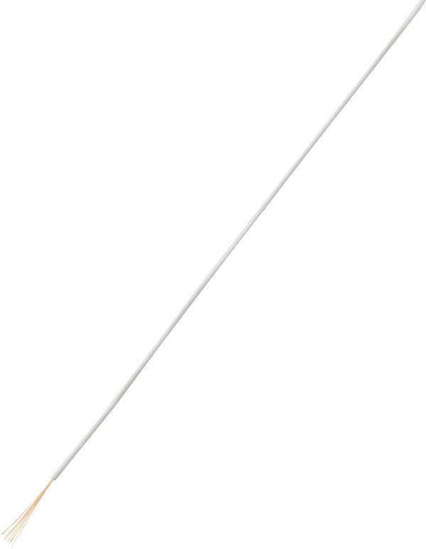 TRU COMPONENTS 1565346 Litze LiFY 1 x 0.05 mm² Weiß 25 m