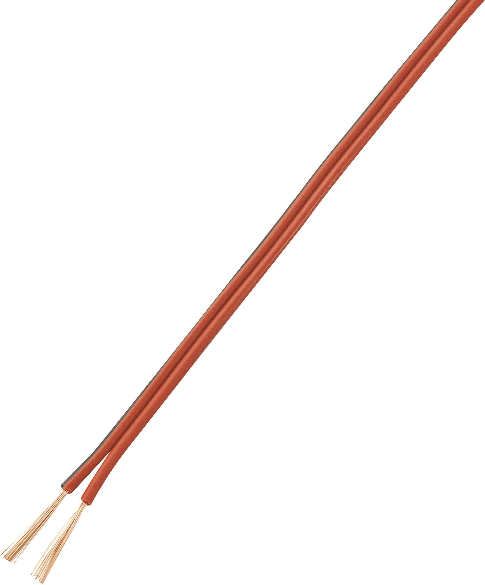 20m rot braun LiYz 2 x 0,14mm² Kabel Litze Zwillingslitze 2-adrig  20 Meter 