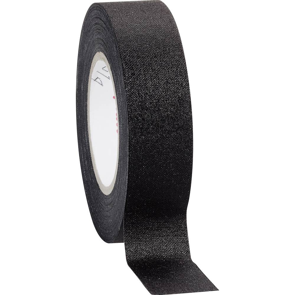 Geweven tape type 800 (l x b) 10 m x 19 mm Zwart Acryl gecoate rayonstof 16781 Coroplast Inhoud: 1 r