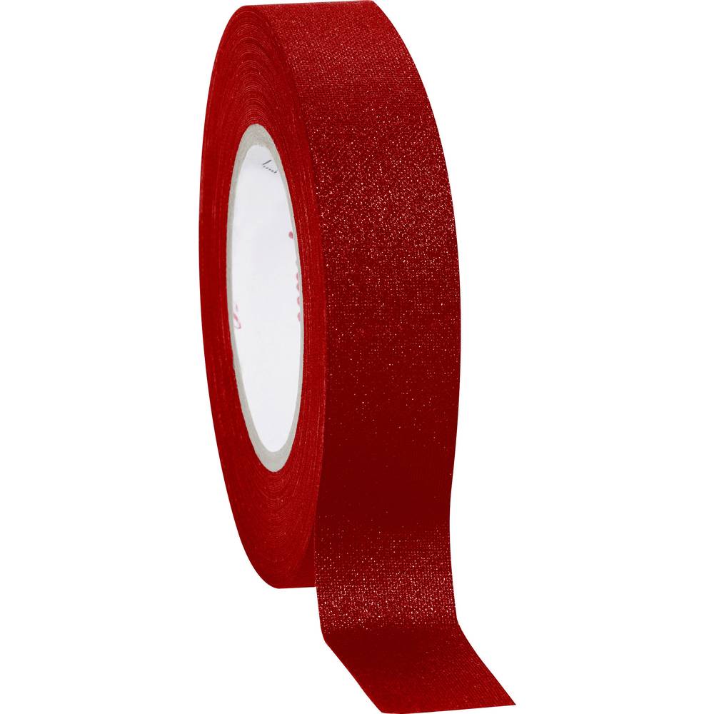 Geweven tape type 800 (l x b) 10 m x 19 mm Rood Acryl gecoate rayonstof 39756 Coroplast Inhoud: 1 ro