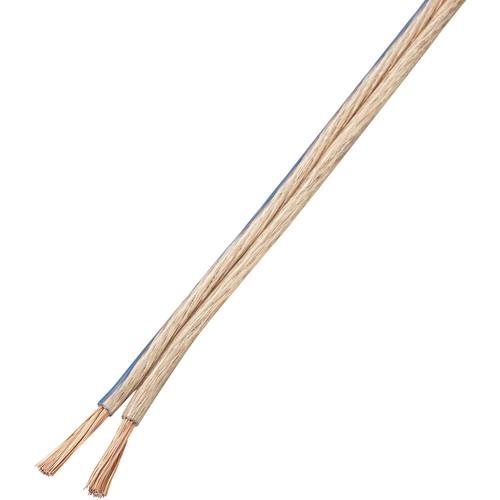 TRU COMPONENTS 1571459 Lautsprecherkabel 2 x 4 mm² Transparent 10 m