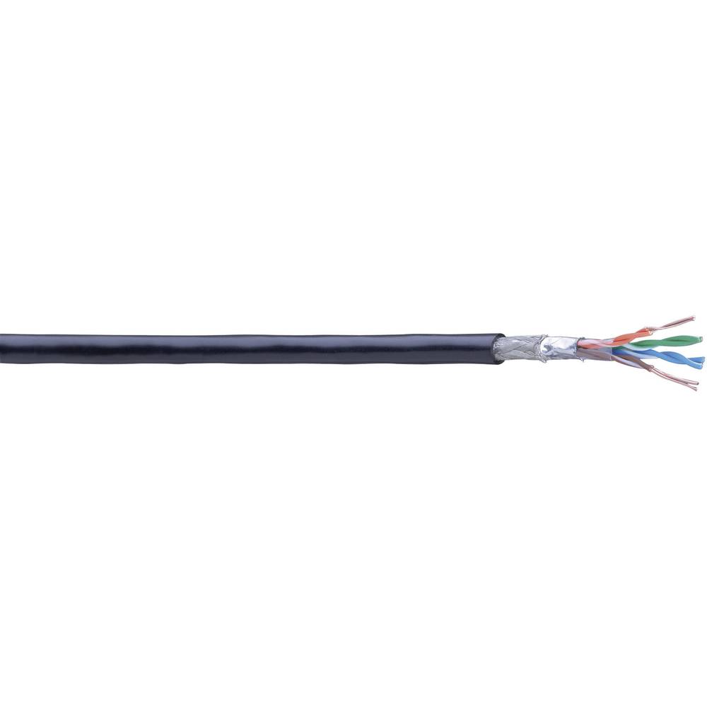 Ethernetkabel 4 x 0,14 mm² Zwart Per meter Belden
