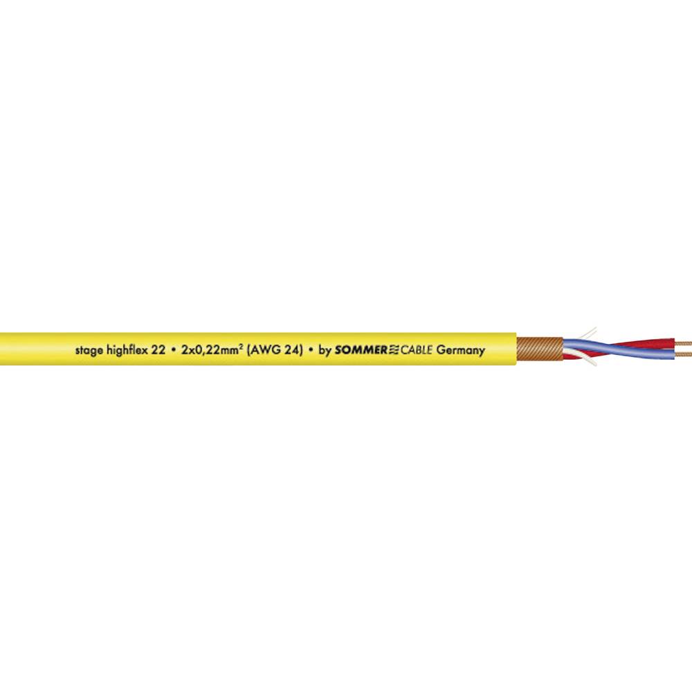 2 x 0.22 mm² Geel Sommer Cable 200-0007 Per meter