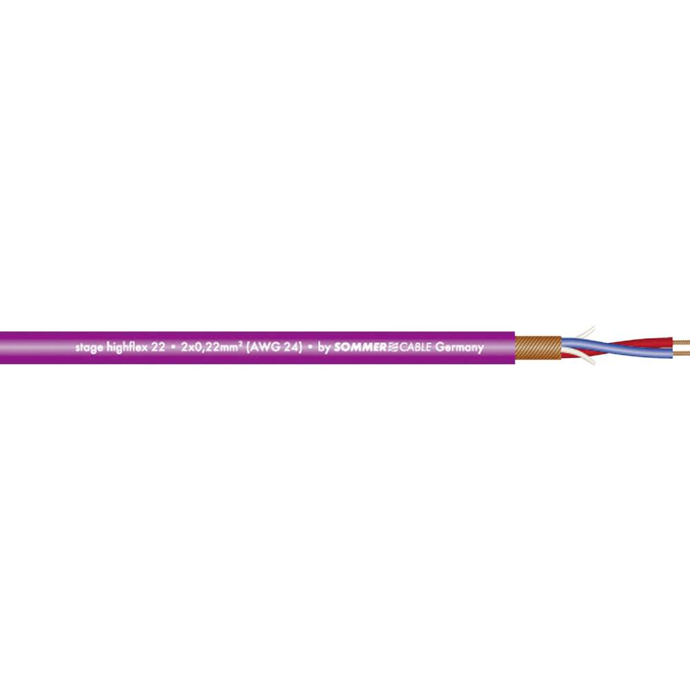 2 x 0.22 mm² Violet Sommer Cable 200-0008 Per meter