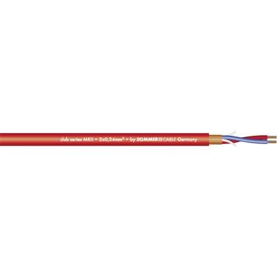 Sommer Cable 200-0053 Mikrofonkabel  2 x 0.34 mm² Rot Meterware