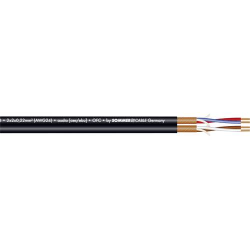 Sommer Cable 200-0551 Mikrofonkabel 2 x 2 x 0.22 mm² Schwarz Meterware