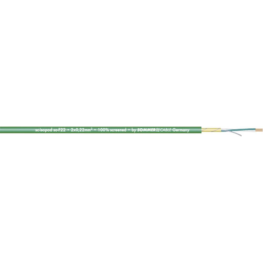 2 x 0.22 mm² Groen Sommer Cable 200-0404 Per meter