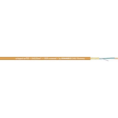 Sommer Cable 200-0405 Audiokabel 2 x 0.22 mm² Orange Meterware