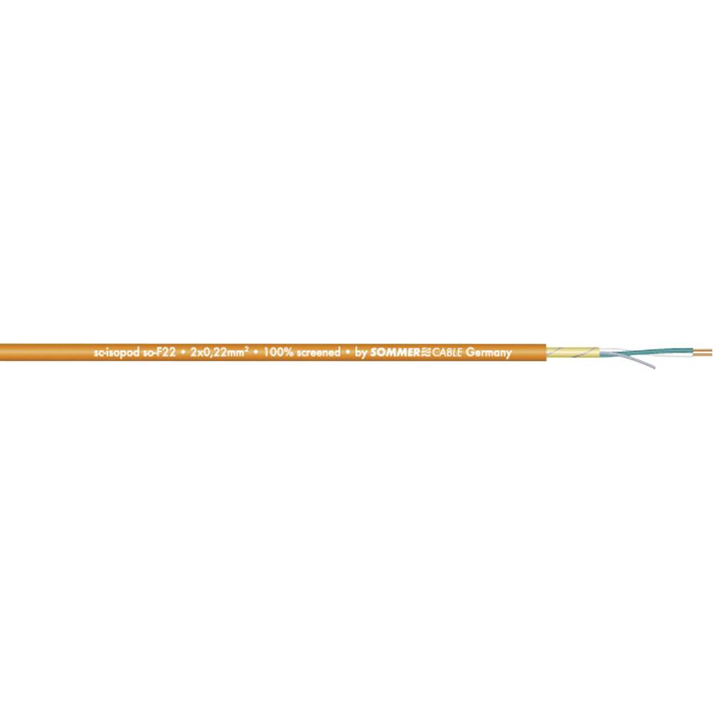 2 x 0.22 mm² Oranje Sommer Cable 200-0405 Per meter