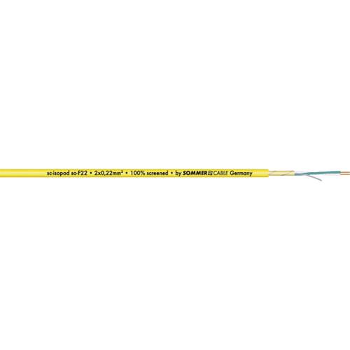 Thumbnail - Sommer Cable 200-0407 Audiokabel 2 x 0.22 mm² Gelb Meterware