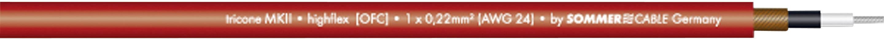 SOMMERCABLE Instrumentenkabel 1 x 0.22 mm² Rot Sommer Cable 300-0023 Meterware