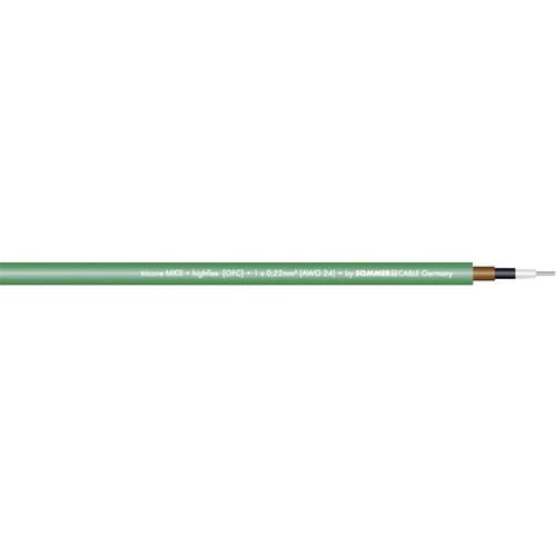 Sommer Cable 300-0024 Instrumentenkabel 1 x 0.22 mm² Grün Meterware