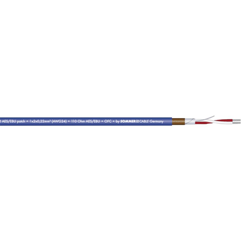 2 x 0.22 mm² Blauw Sommer Cable 520-0102 Per meter