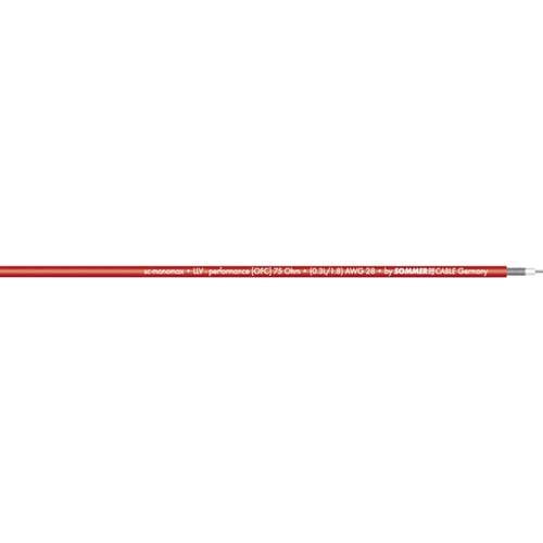 Sommer Cable 600-0253-01 Videokabel 1 x 0.08 mm² Rot Meterware