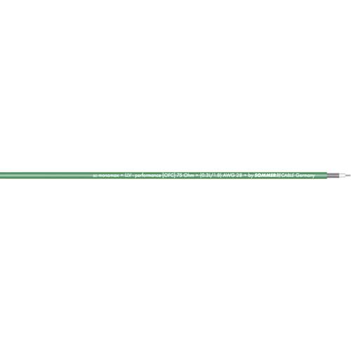 Thumbnail - Sommer Cable 600-0254-01 Videokabel 1 x 0.08 mm² Grün Meterware