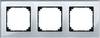 Merten 3fach Rahmen Abdeckung M-Plan, System M Silber 489360 1 St.