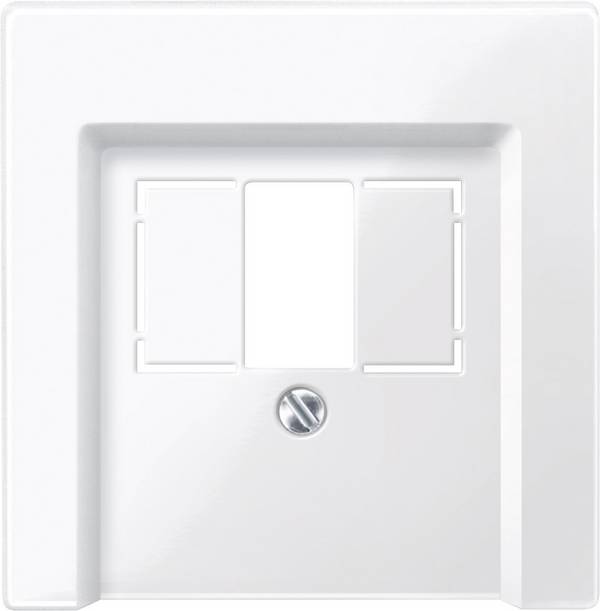 Merten  Abdeckung TAE-Steckdose System M, 1-M, M-Smart, M-Plan, M-Creativ Polarweiß glänzend 296019 1 St.