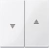 Merten Abdeckung Jalousie-Schalter System M, 1-M, M-Smart, M-Plan, M-Creativ Polarweiß glänzend 432419 1 St.
