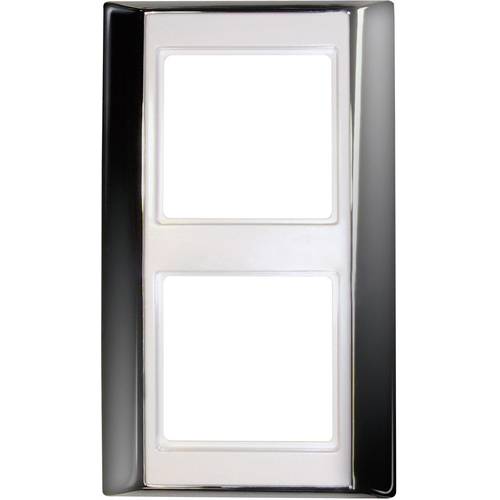 Jung 2fach Rahmen A plus Chrom/Alpinweiß AP582GCRWW 1 St.