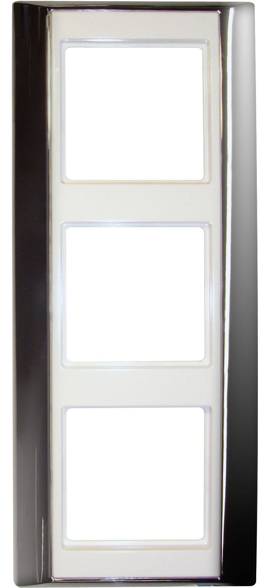 Jung 3fach Rahmen A plus Chrom/Alpinweiß AP583GCRWW 1 St.