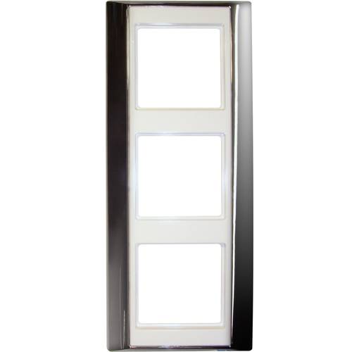 Jung 3fach Rahmen A plus Chrom/Alpinweiß AP583GCRWW 1 St.