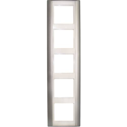 Jung 5fach Rahmen A plus Alu/Alpinweiß AP585ALWW 1 St.