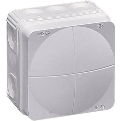 Wiska 10060522 Abzweigkasten (L x B x H) 76 x 76 x 51 mm Lichtgrau (RAL 7035) IP66 1 St.