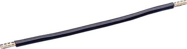 Jäger Direkt 611772 Verdrahtungsbrücke 350 mm beidseitig mit 11 mm Aderendhülsen Verdrahtungsbrücke Schwarz 6 mm² 1 St.